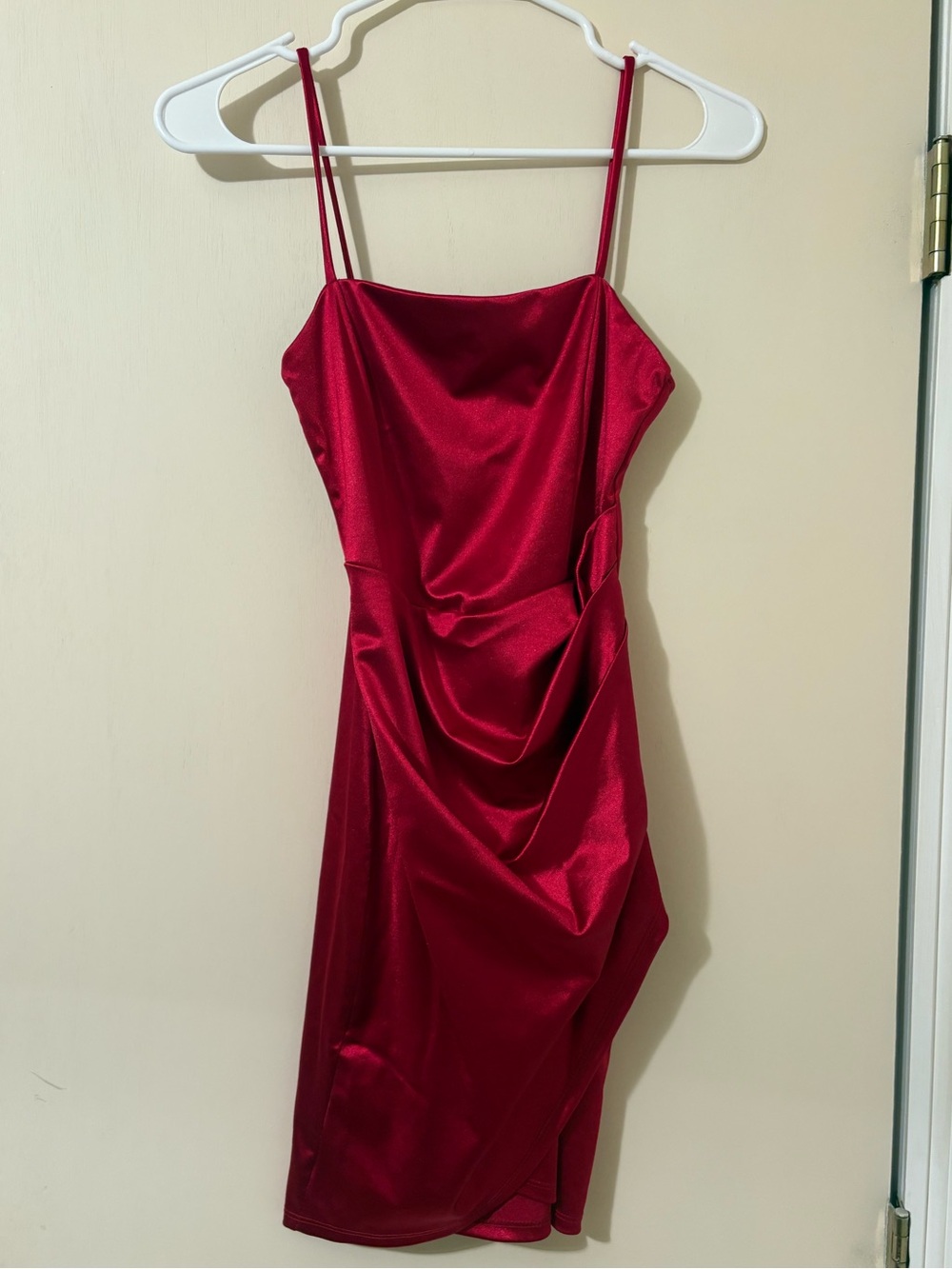 Windsor Red Satin Mini Dress